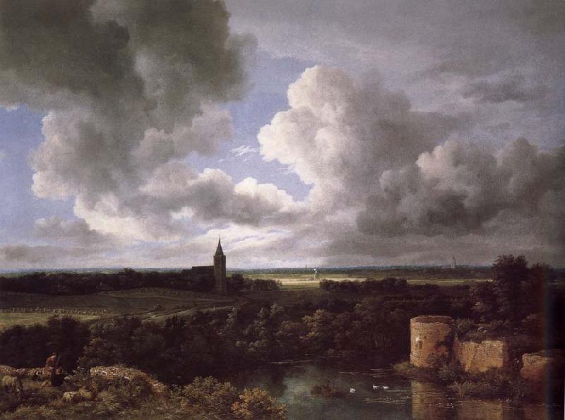 Jacob van Ruisdael Extensive Landscape with a Ruined oil painting image